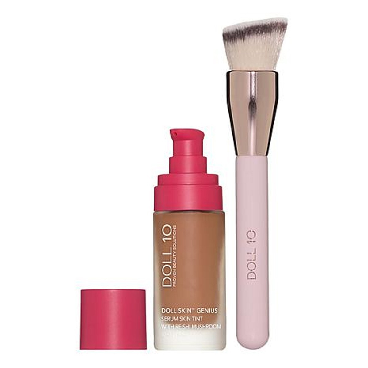 Doll 10 Skin Genius Serum Tint Reishi Mushroom Face Makeup Foundation (Tan/Deep)