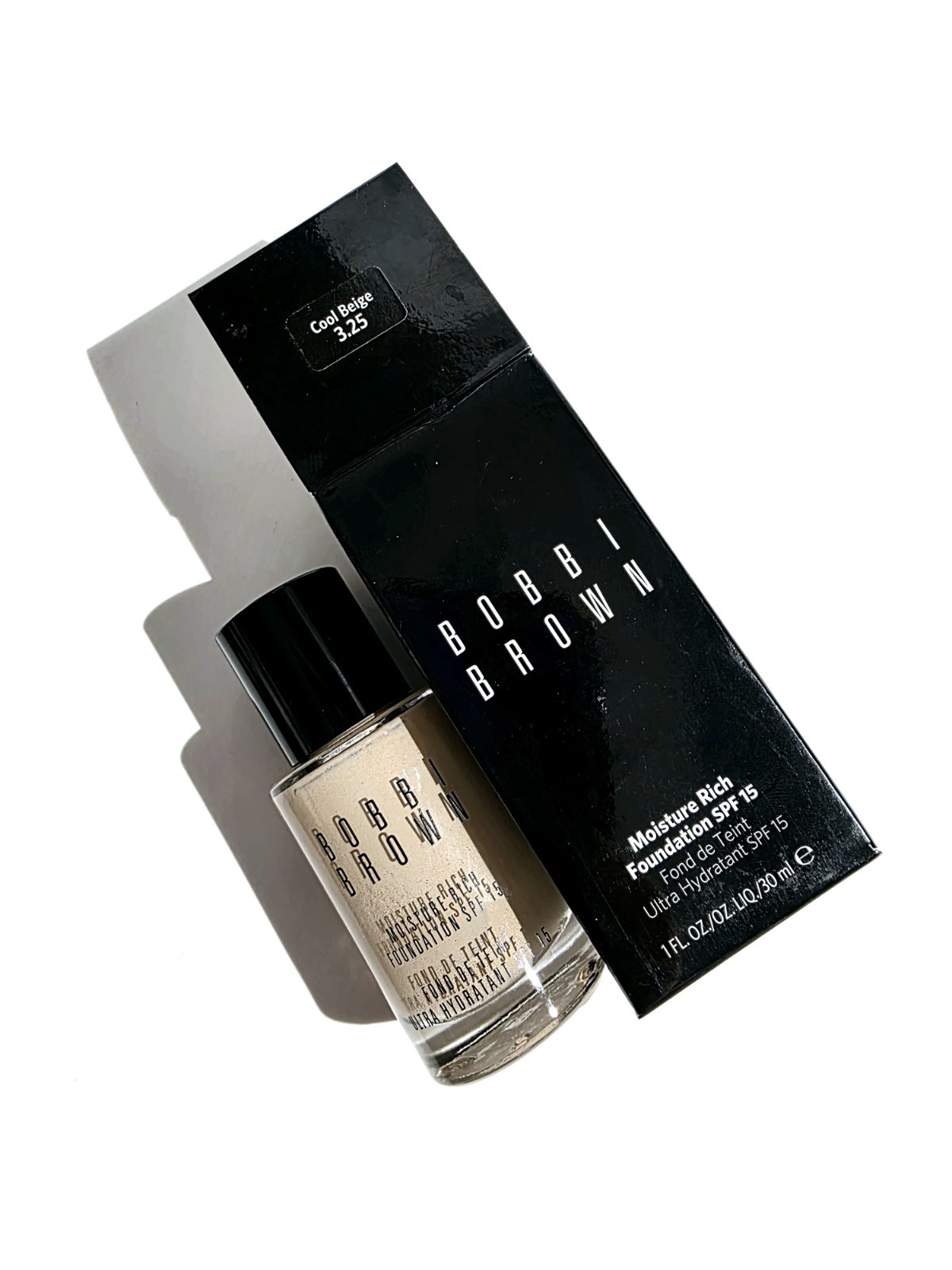 Bobbi Brown Moisturiser Rich Foundation SPF15 #3.25 Cool Beige New