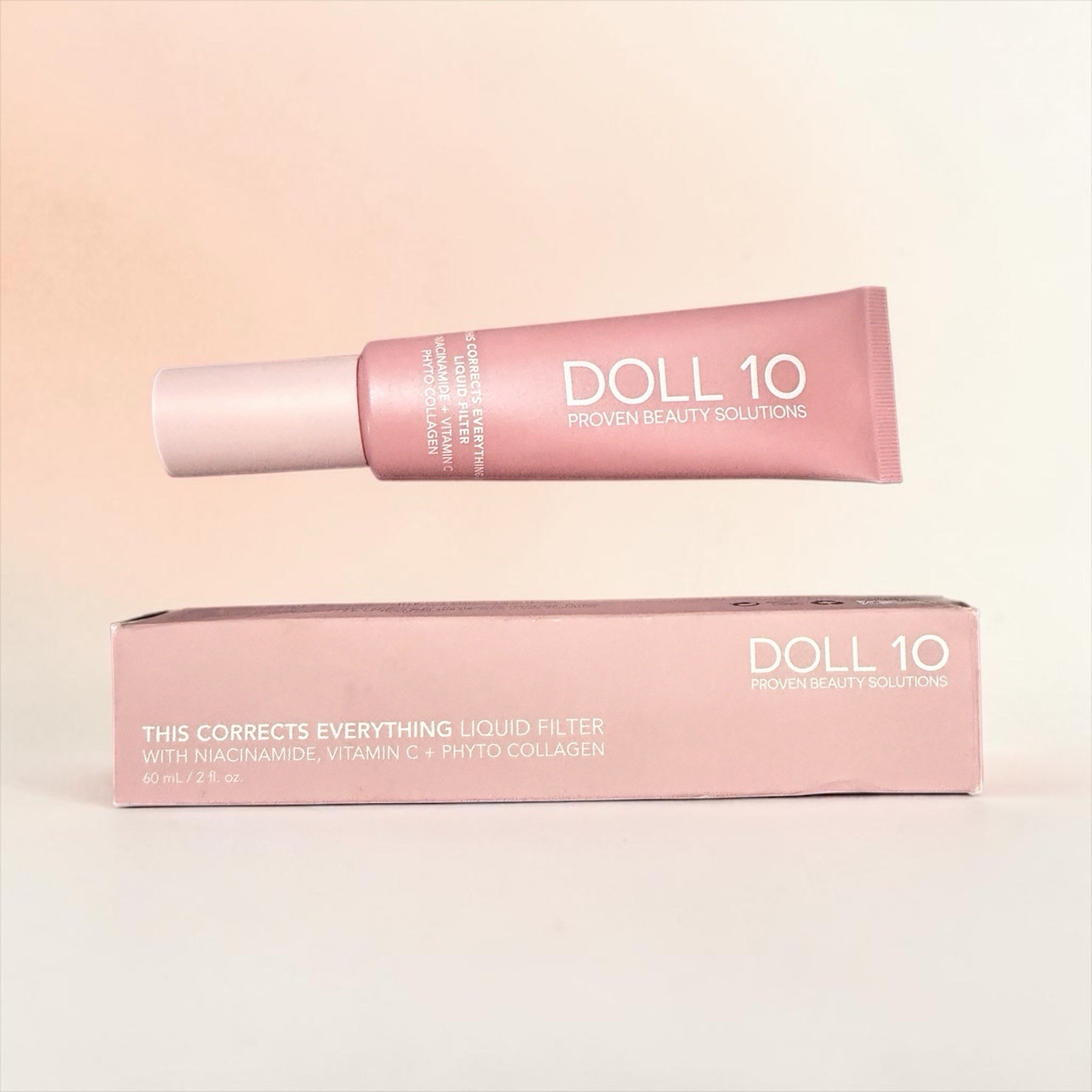 NIB~ Doll 10 LIQUID FILTER Corrects Everything FAIR LIGHT Foundation Niacinamide