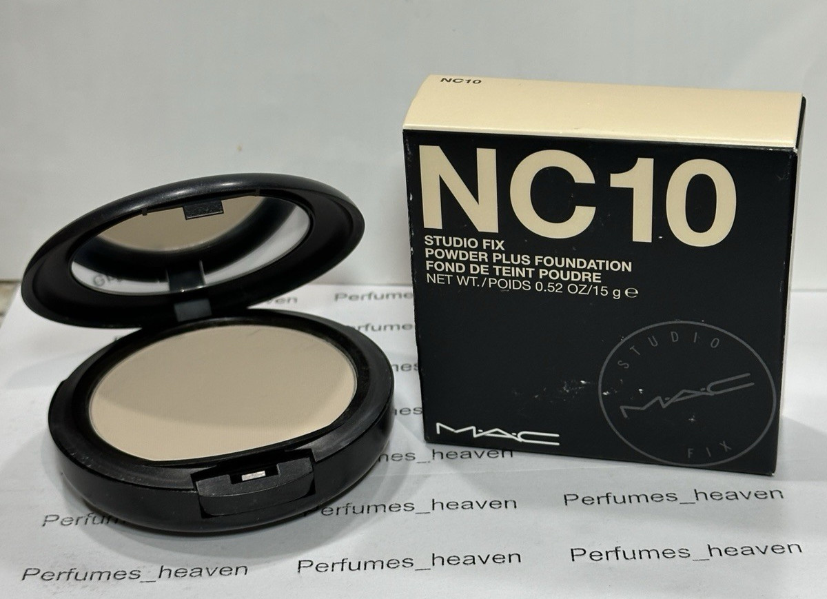 Mac Studio Fix Powder Plus Foundation NC10 – NC 10 Full Size 0.52 oz / 15 g New
