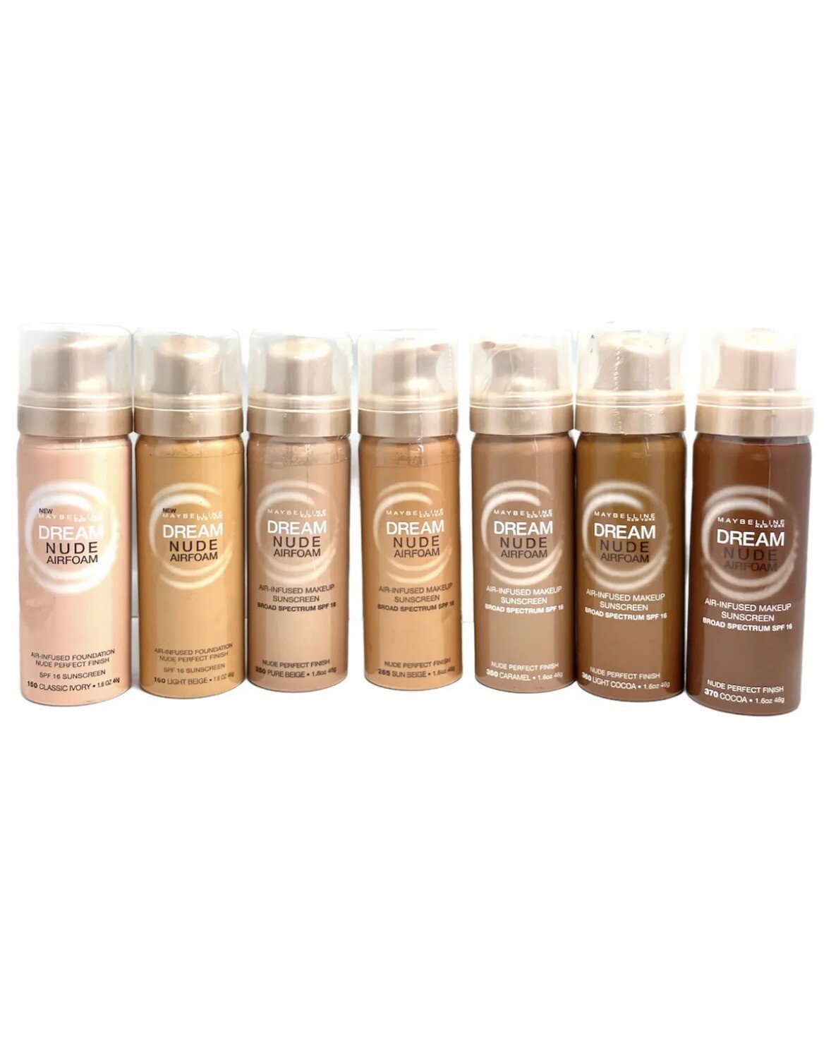 Maybelline Dream Nude Airfoam Nude Perfect Finish 1.6oz. New; You Pick!