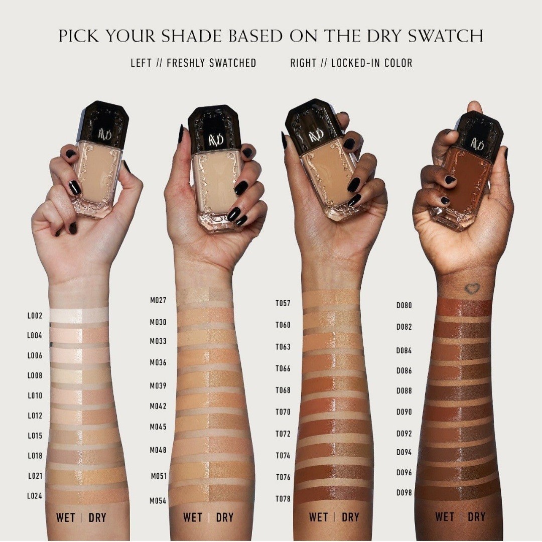 KVD Kat Von D Good Apple Full-Coverage Serum Foundation 074 TAN Cruelty Free