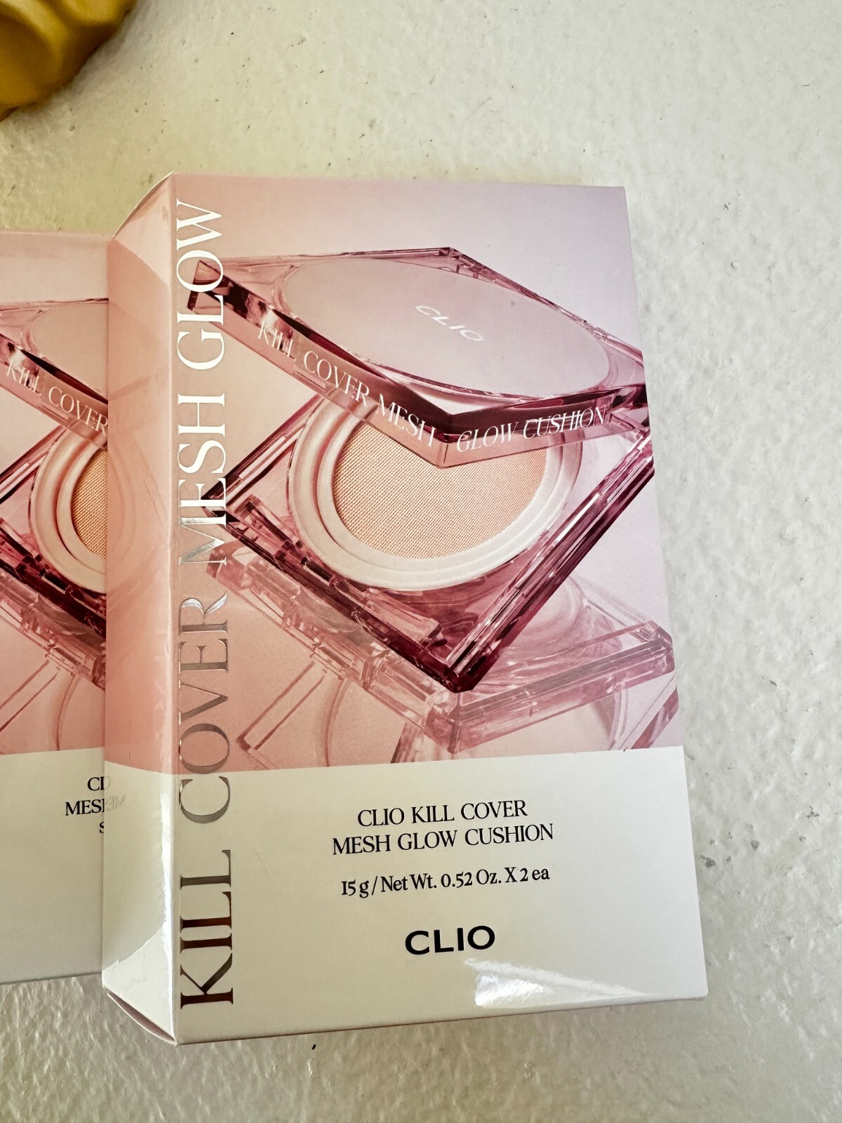 CLIO Kill Cover Mesh Glow Cushion 15g +(Refill 15g)/ Color 21C LINGERIE / NIB