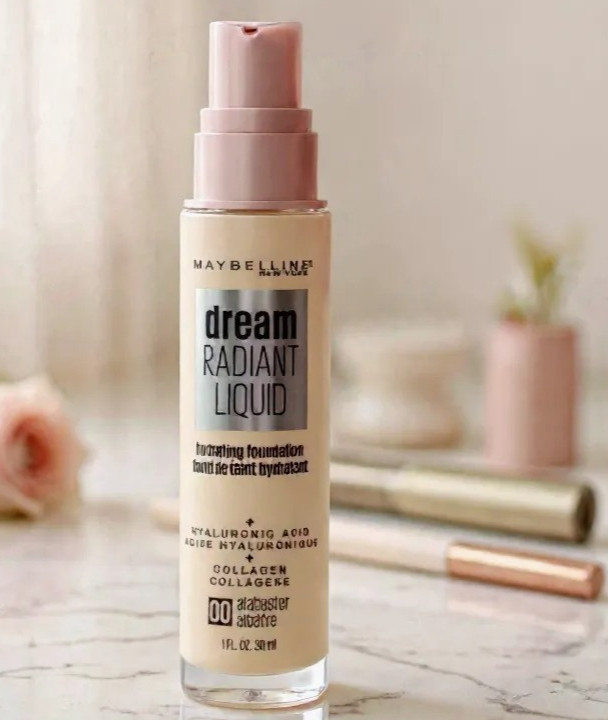 Maybelline Liquid Foundation Alabaster 00 Dream Radiant Hydrating Makeup Beauty