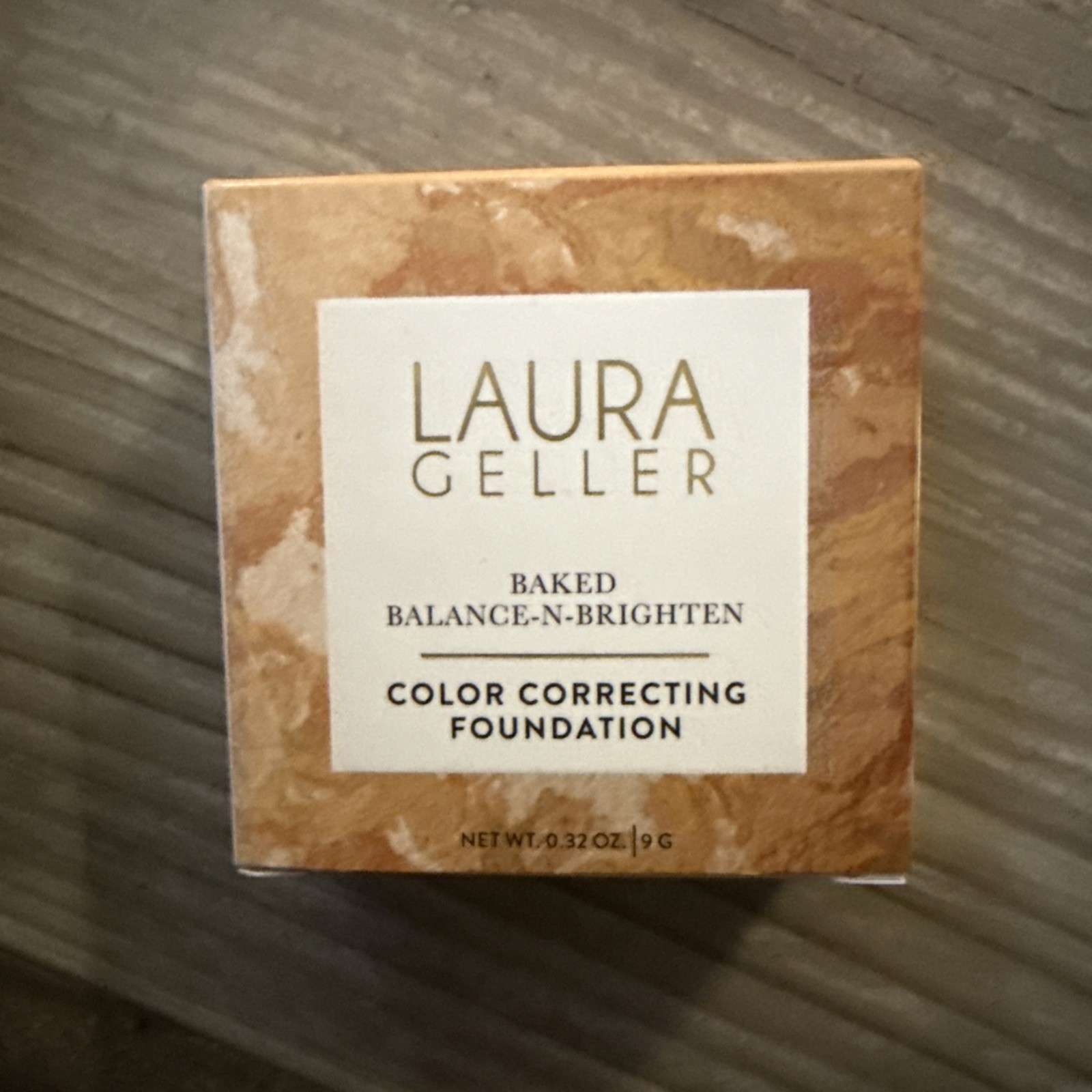 Laura Geller Baked Balance Brighten Color Correcting Foundation Light .32 oz NEW