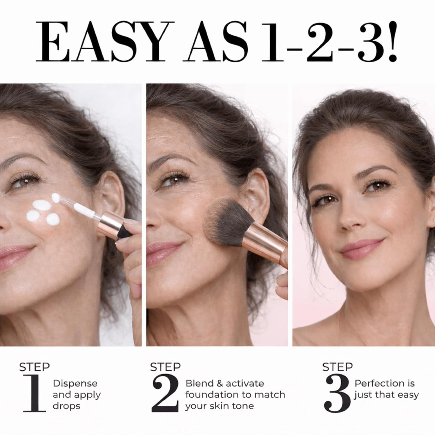 Hydrating Color Adaptive Makeup Foundation with Hyaluronic Acid & Vitamin E 3oz