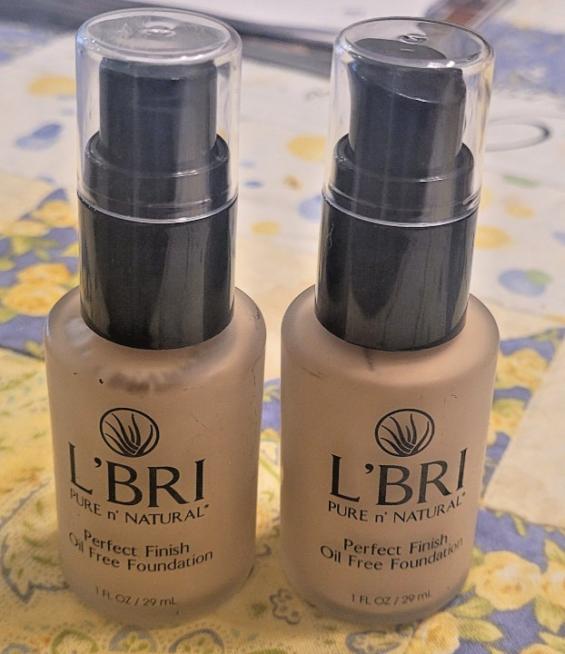 Two new L’Bri perfect finish oil free foundation made in USA each 1 fl oz