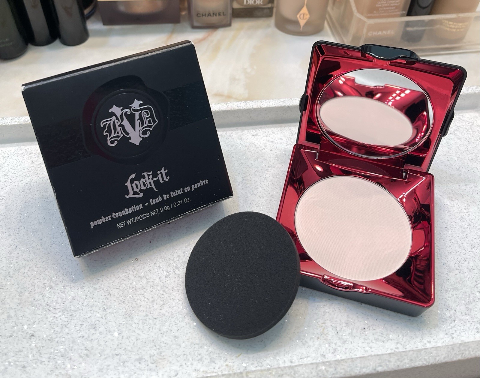 KVD ~ ‘FAIR 110’ Lock-It Powder Foundation ~ Full Size 9 g ~ VERY RARE & HTF NIB