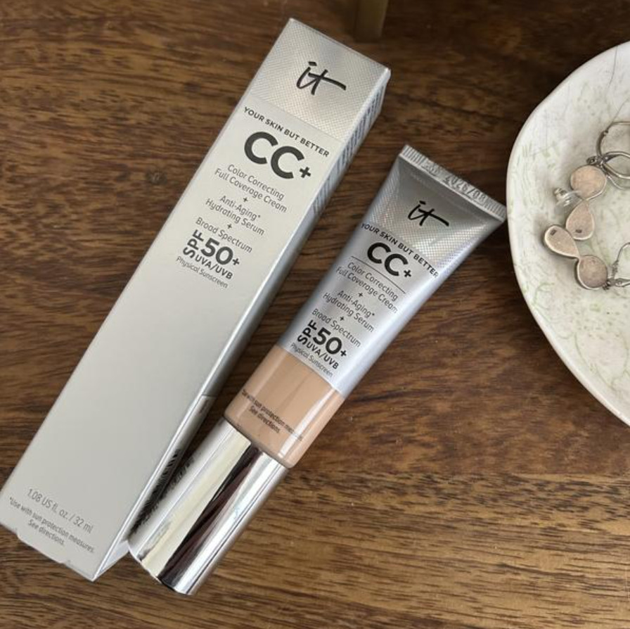 IT Cosmetics CC+ Cream Color Correcting Foundation with SPF 50+,30 colors,1.08oz