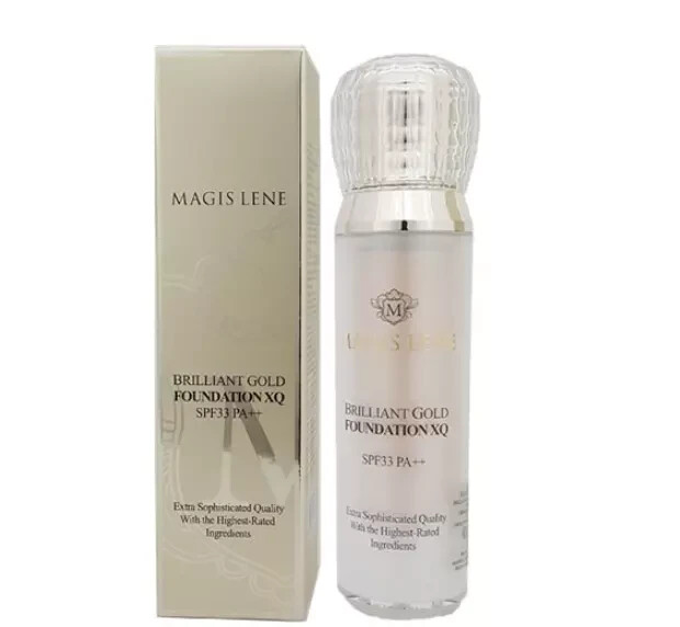 Magis Lene Brilliant Gold Foundation XQ SPF33 PA+++ #02 Natural Beige K-Beauty