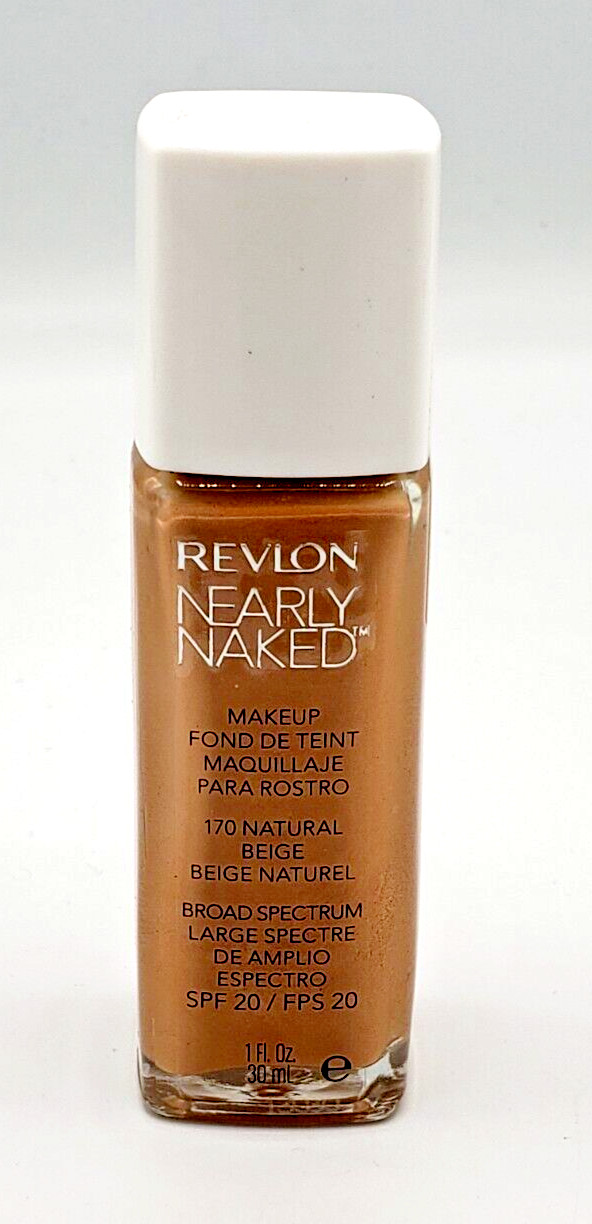 NEW Revlon Nearly Naked BROAD SPECTRUM Makeup- 170 NATURAL BEIGE