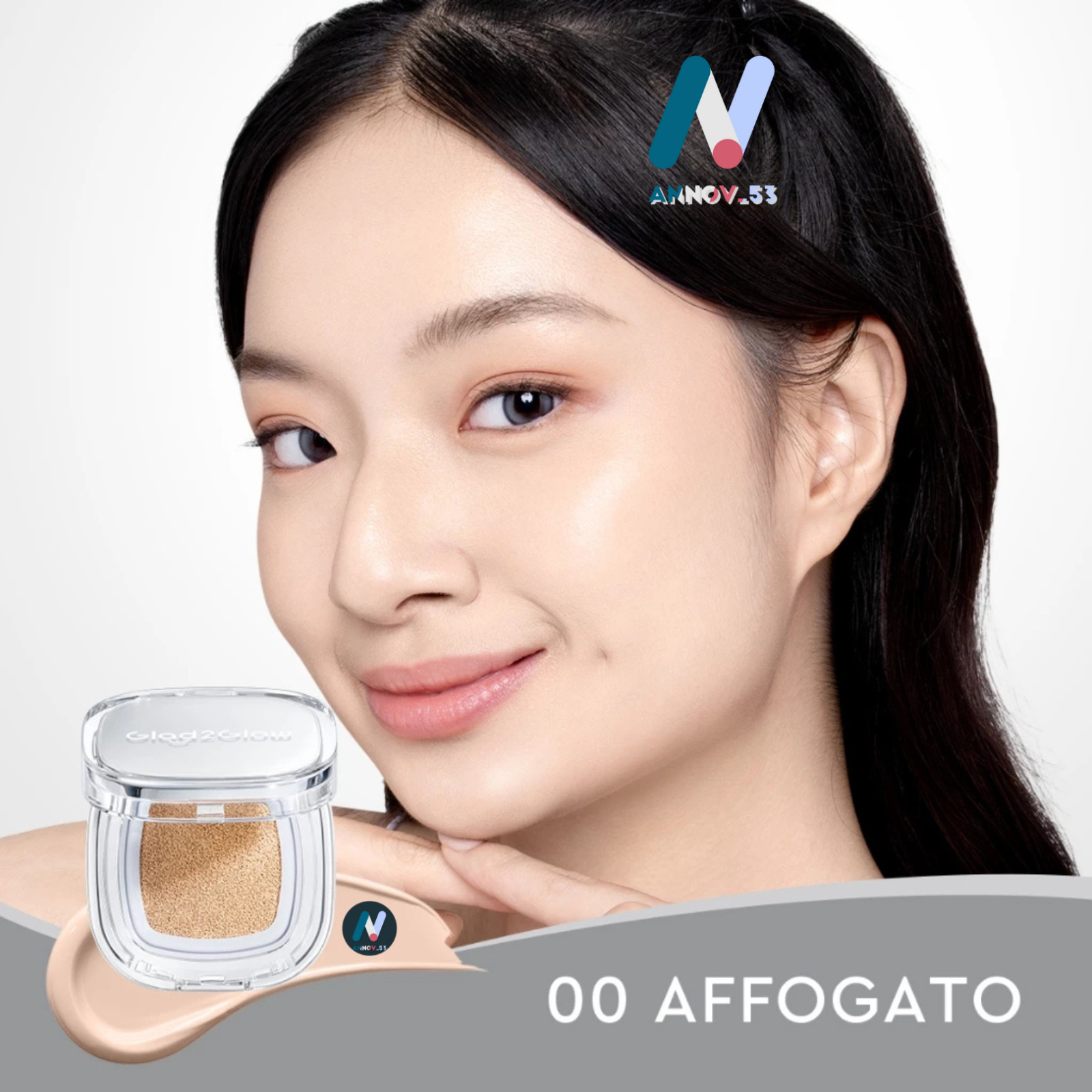 GLAD2GLOW Perfect Cover Glow Cushion High Coverage Long Lasting Flawless Pores