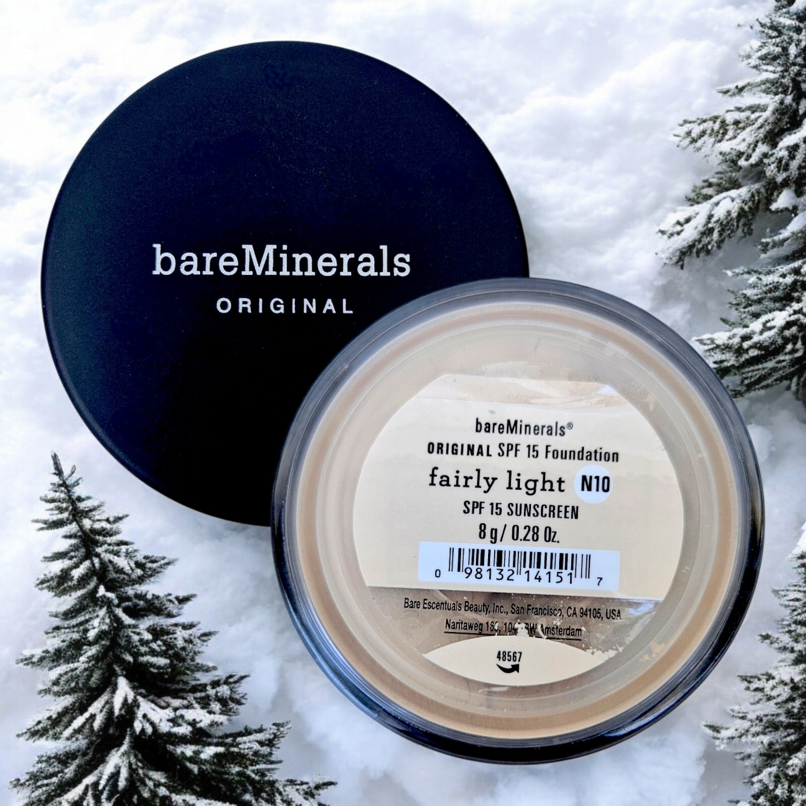bareMinerals Original Foundation Fairly Light N10 Broad Spectrum SPF 15 8g – NEW