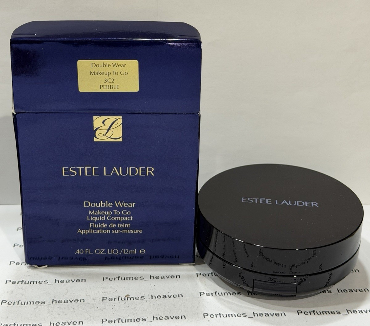 Estee Lauder Double Wear Liquid Compact 3C2 PEBBLE – Size .40 FL oz / 12 ML