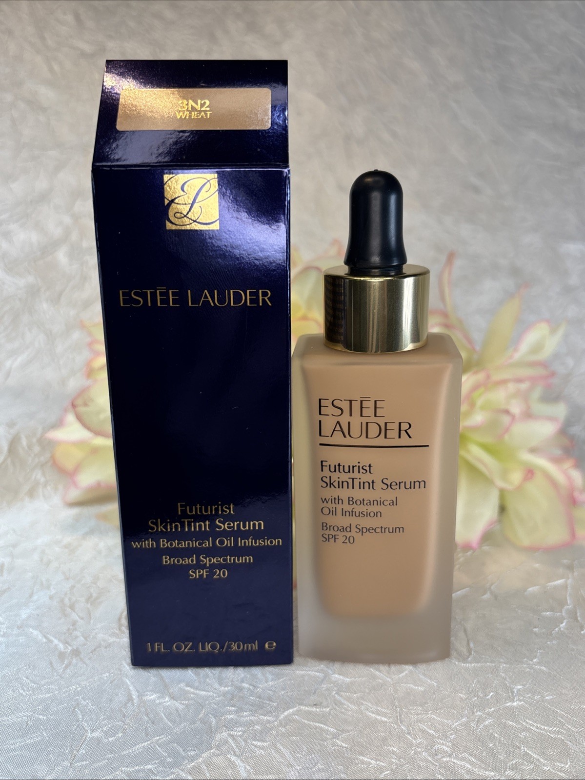 Estee Lauder Futurist Skin Tint Serum Foundation 3N2 Wheat SPF 20 1oz NIB FreeSh
