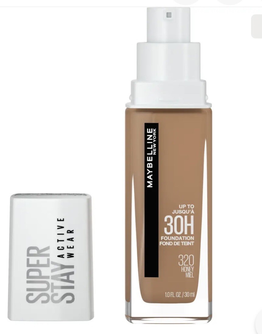 Maybelline Super Stay Full Coverage Liquid Foundation Active Wear. 320 Honey