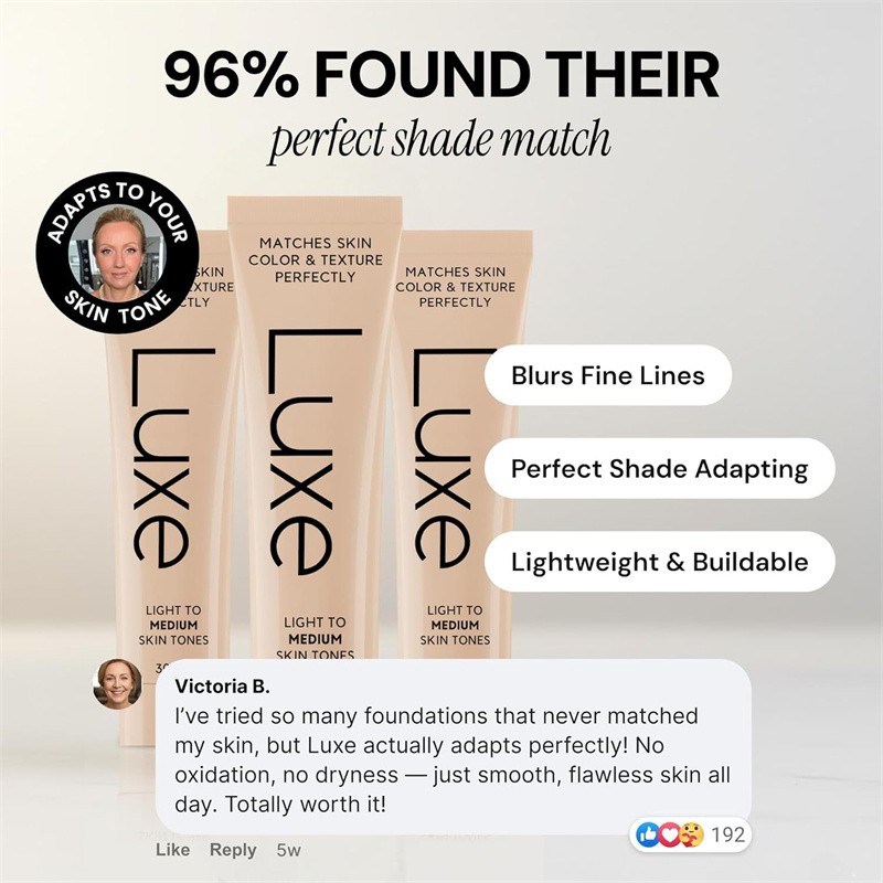Luxe Research Color Changing Foundation Sensitive Moisturizing Friendly Options