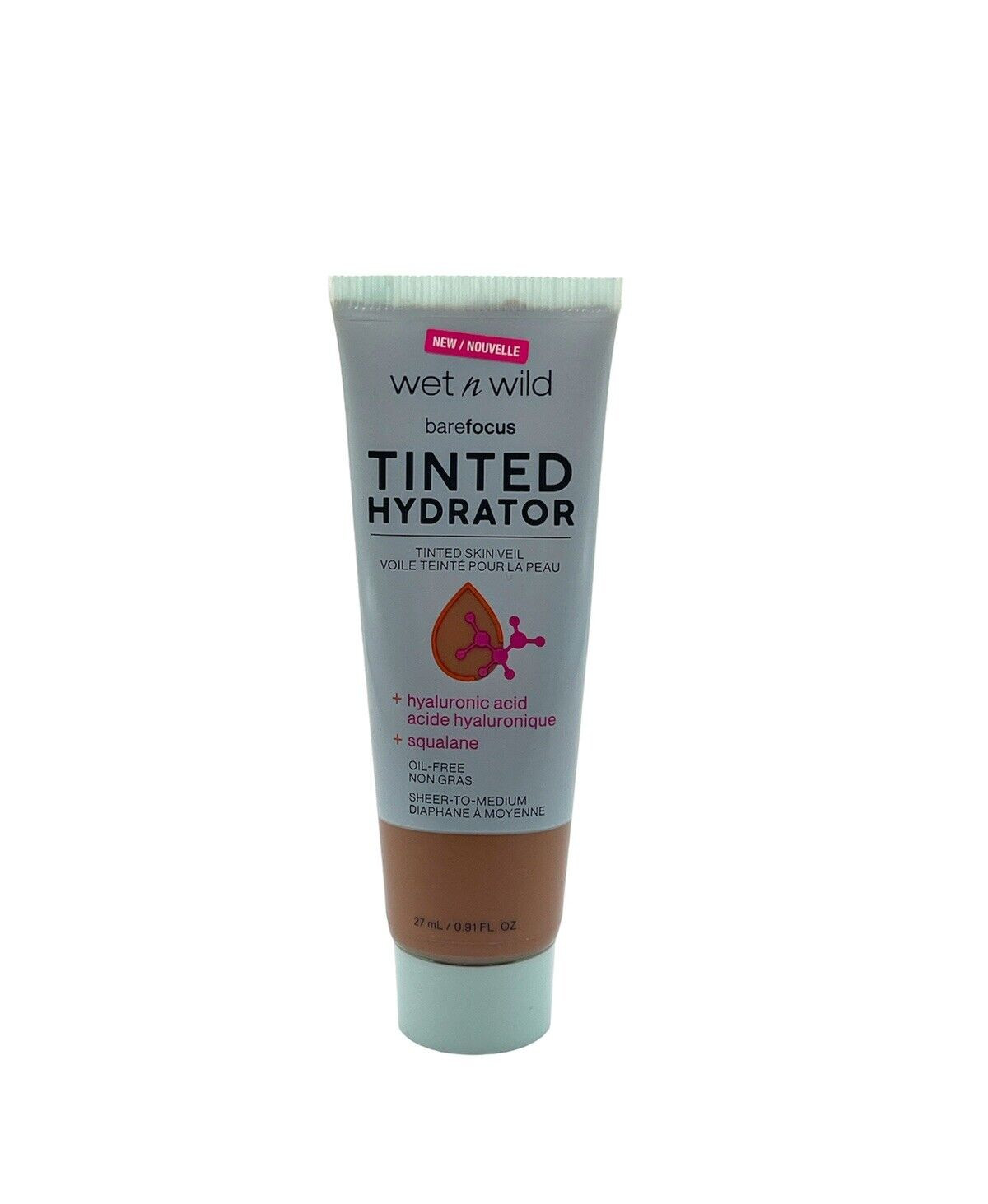 Wet n wild Bare Focus Tinted Hydrator Skin Veil Foundation, Deep – 0.91 fl oz