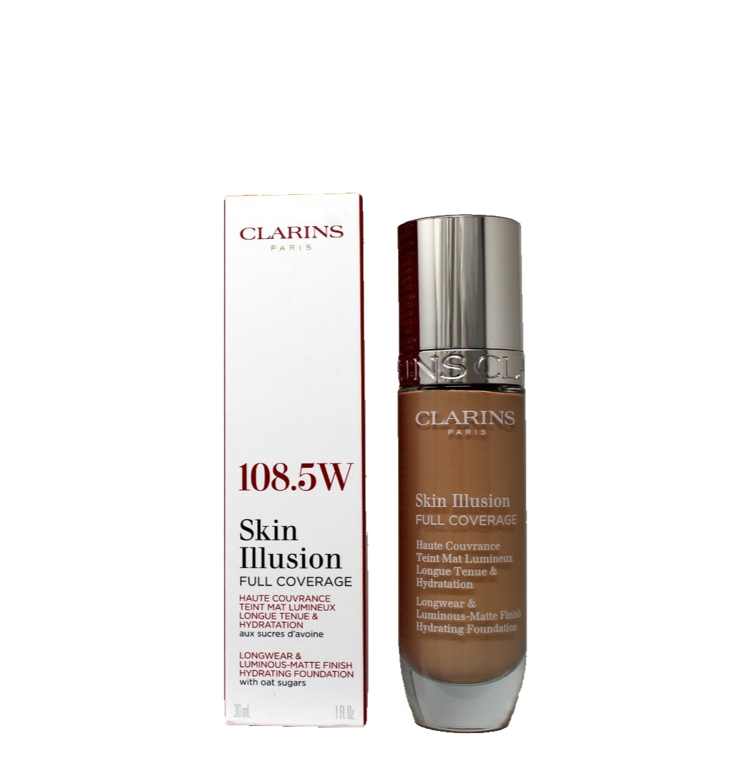 CLARINS SKIN ILLUSION FULL COVERAGE WITH OAT SUGARS 30 ML/1 FL.OZ. #108.5W