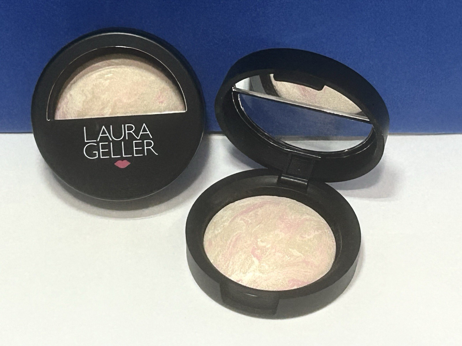 (2) Laura Geller Baked Balance-N-Brighten Foundation PORCELAIN mini travel size