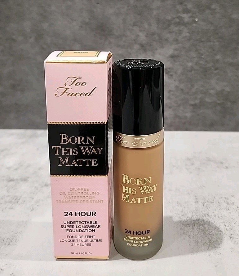 TOO FACED Born This Way Matte 24 Hour Undetectable Foundation in SAND 1 Fl. Oz