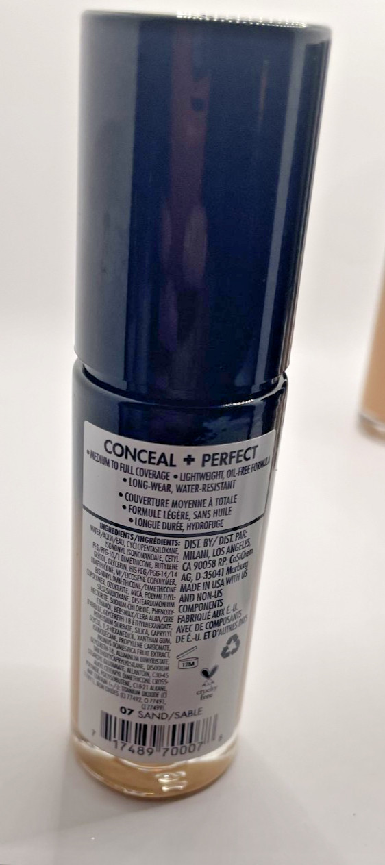 Lot of 6 Milani Conceal + Perfect 2‑in‑1 Foundation Sand (07) NEW