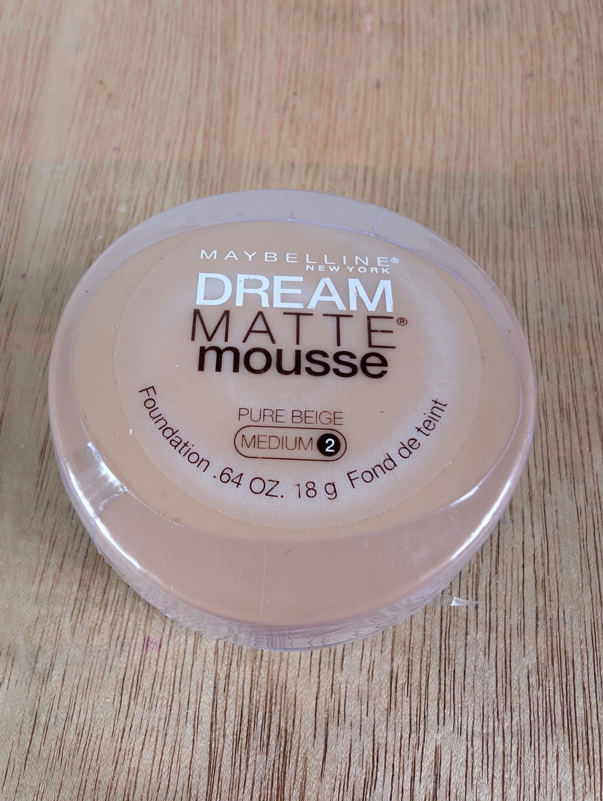 MAYBELLINE Dream Matte Mousse Foundation – Pure Beige 2 Medium – NEW SEALED