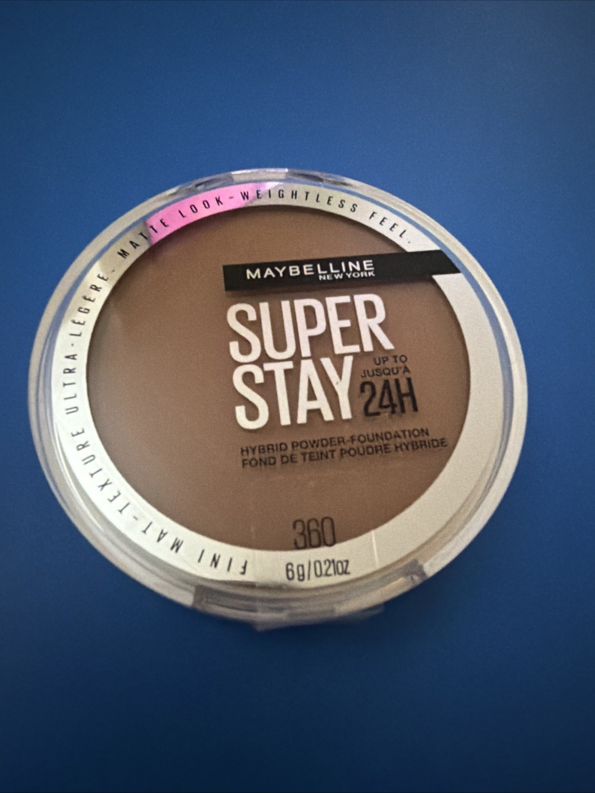 Maybelline Super Stay up to 24HR Hybrid Powder-Foundation #360/Mocha new sealed