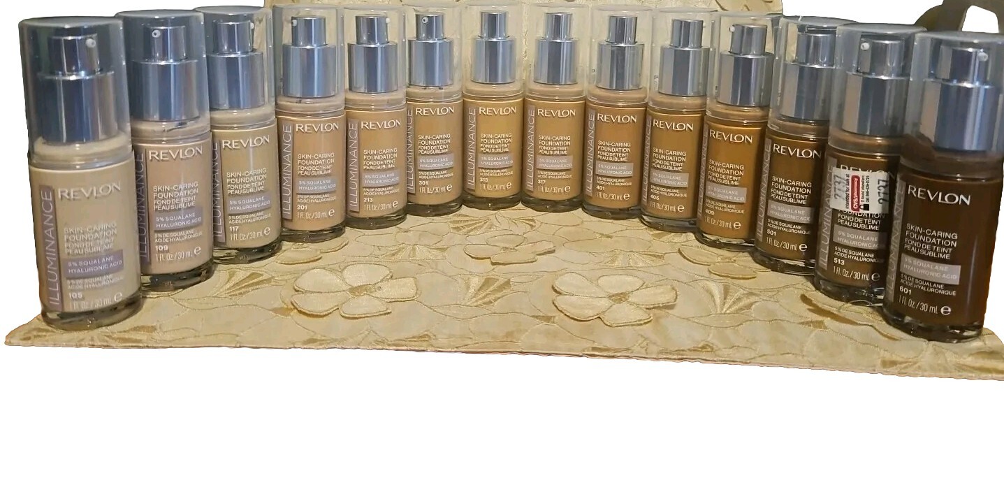 Revlon-ILLUMINANCE-Skin-Caring Foundation-5% Hyaluronic Acid-You Choose! NEW!