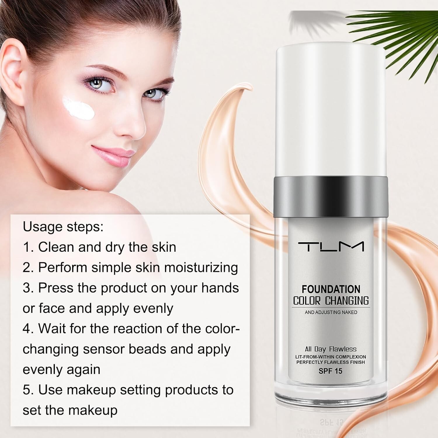 2X TLM Pro Classic Colour Changing Foundation Magic Flawless Concealer Makeup