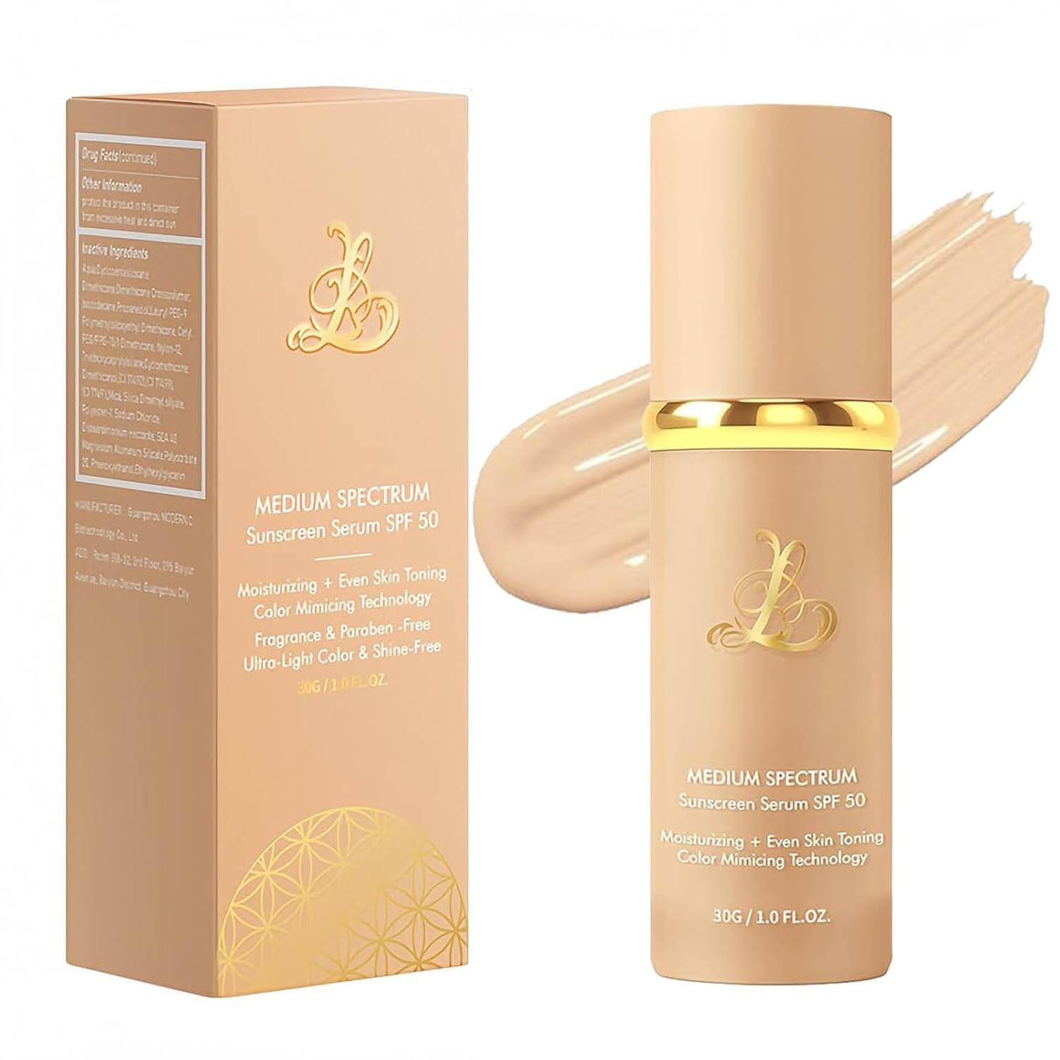 lightweight 4 In 1 Color Changing spf 50 Foundation, Medium Spectrum waterproof