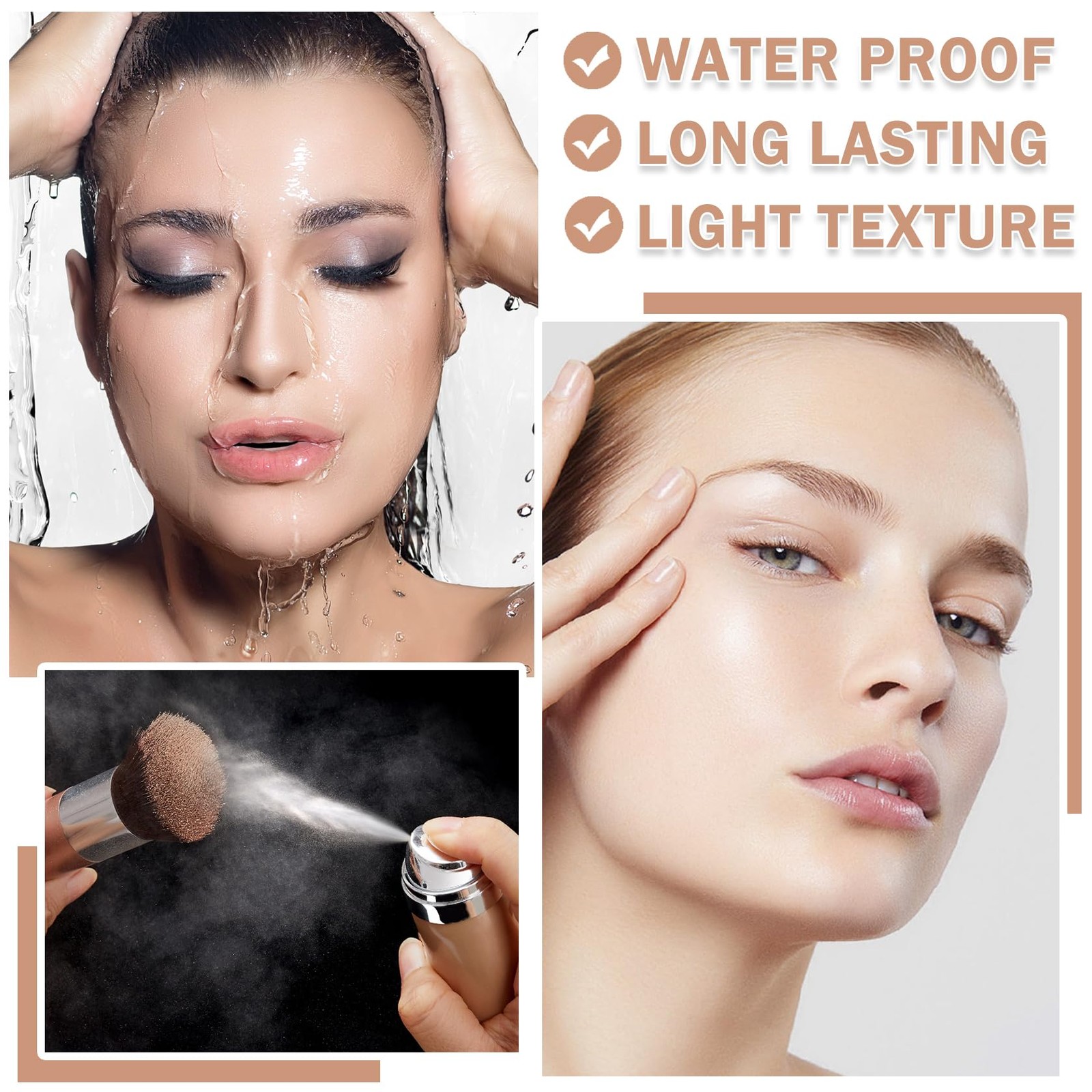 AirBrush Foundation Spray Full Coverage Foundation – Natural