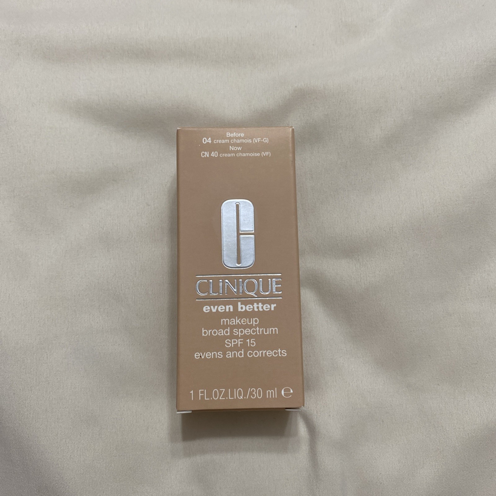 Clinique Even Better Makeup SPF 15 [CN 40 Cream Chamois (VF)] 1oz/30ml NIB
