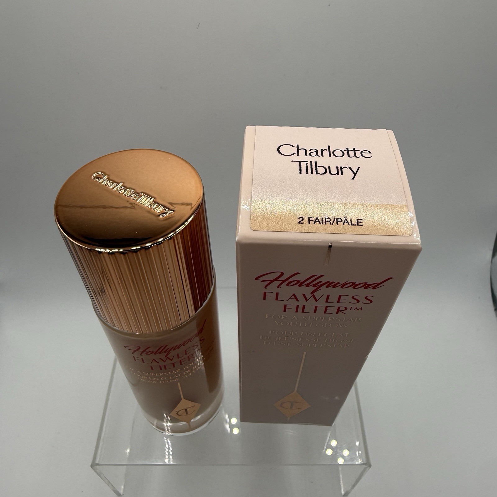 Charlotte Tilbury Hollywood Flawless Filter 2 Fair/Pale Full Size US Seller