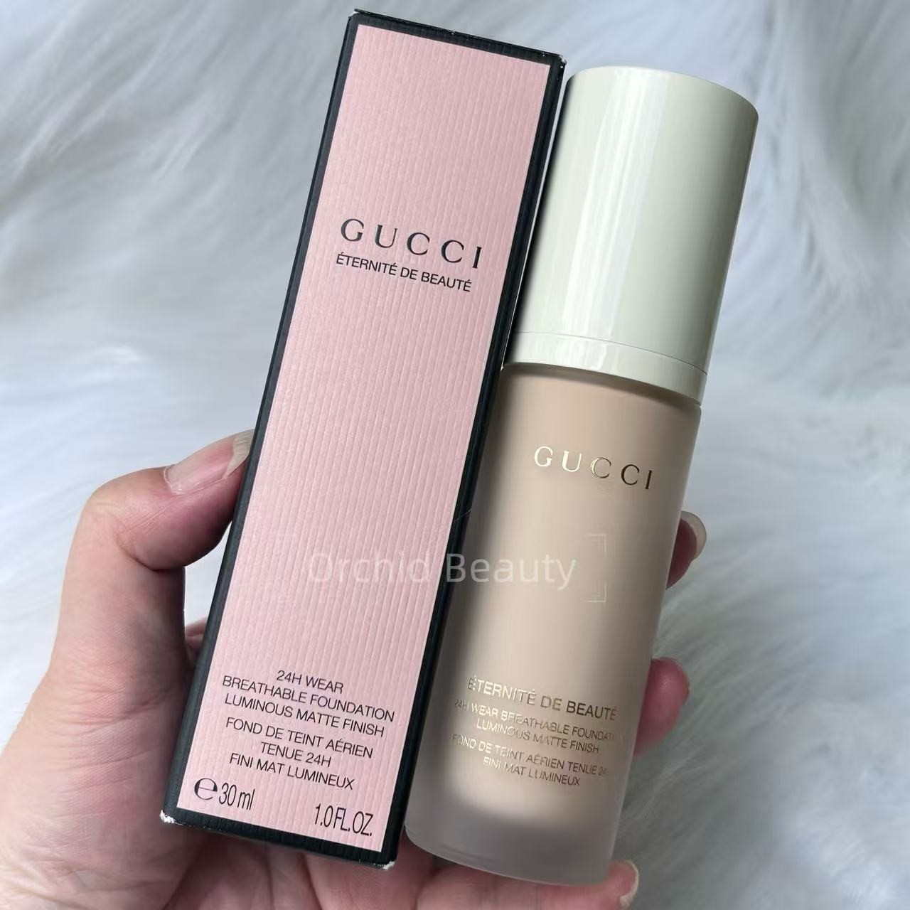 Gucci 24 Hour Luminous Matte Foundation~140W Fair~Full Size 30 ml/1oz~New In Box
