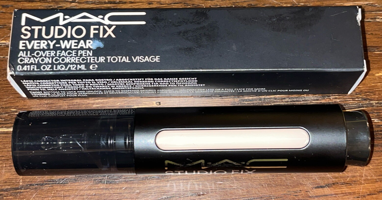MAC M·A·C STUDIO FIX NW13 EVERY-WEAR ALL-OVER FACE PEN Foundation 12ml NEW BOXED