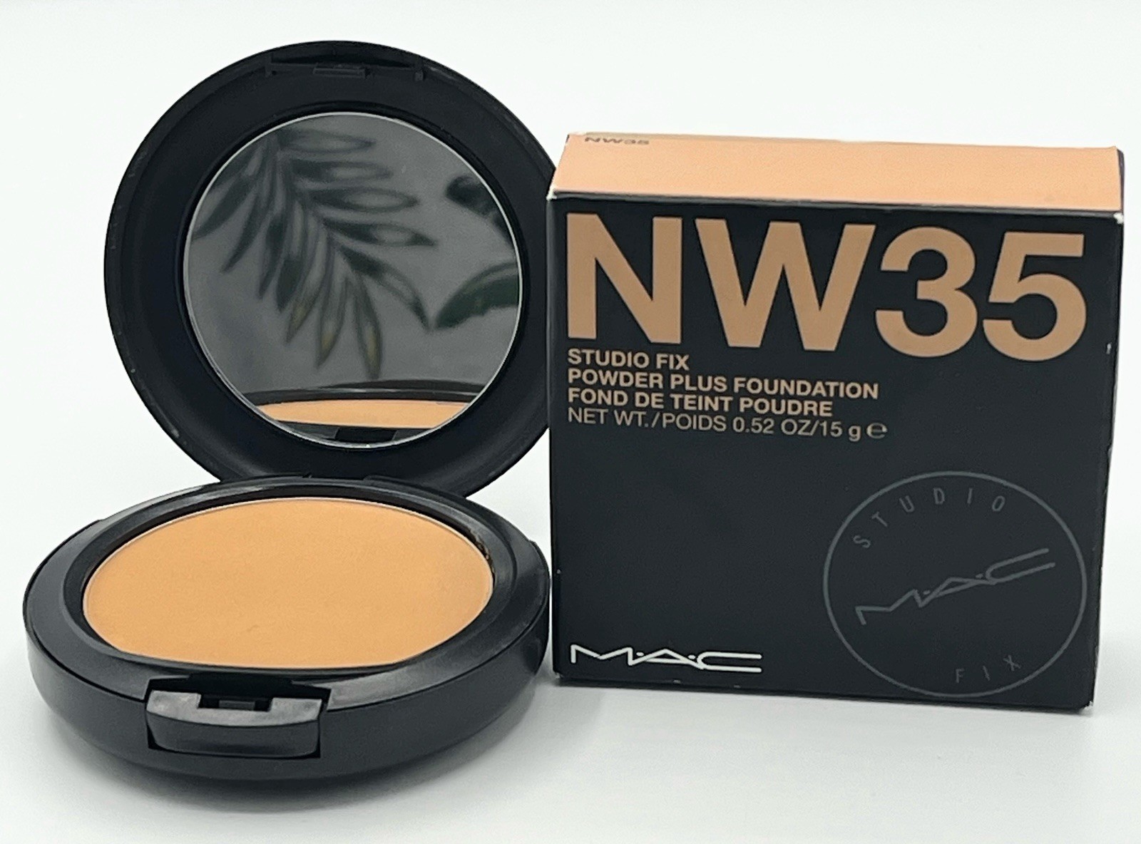 MAC Studio Fix Powder Plus Foundation Shade NW35 ,15g /.52oz NIB,original Formul