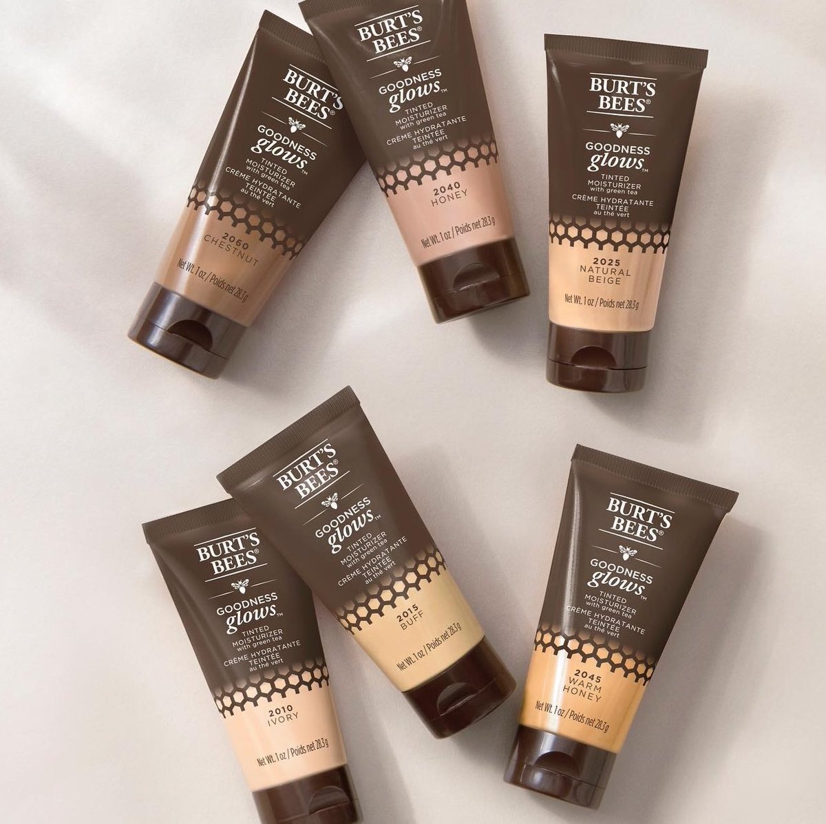 Burt’s Bees Goodness Glows Tinted Moisturizer w/ Green Tea 1oz YOU CHOOSE