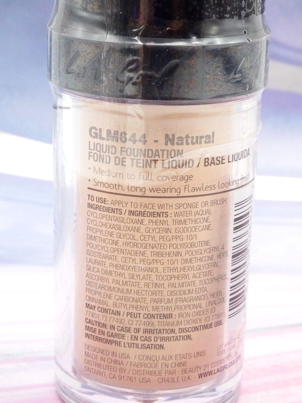 L.A. Girl PRO Coverage HD Long wear Illuminating Foundation GLM644 Natural