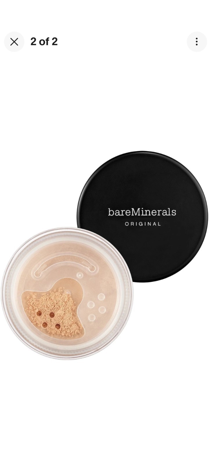 2 Packs BareMinerals Original Foundation Fairly Medium C20 8g/0.28oz