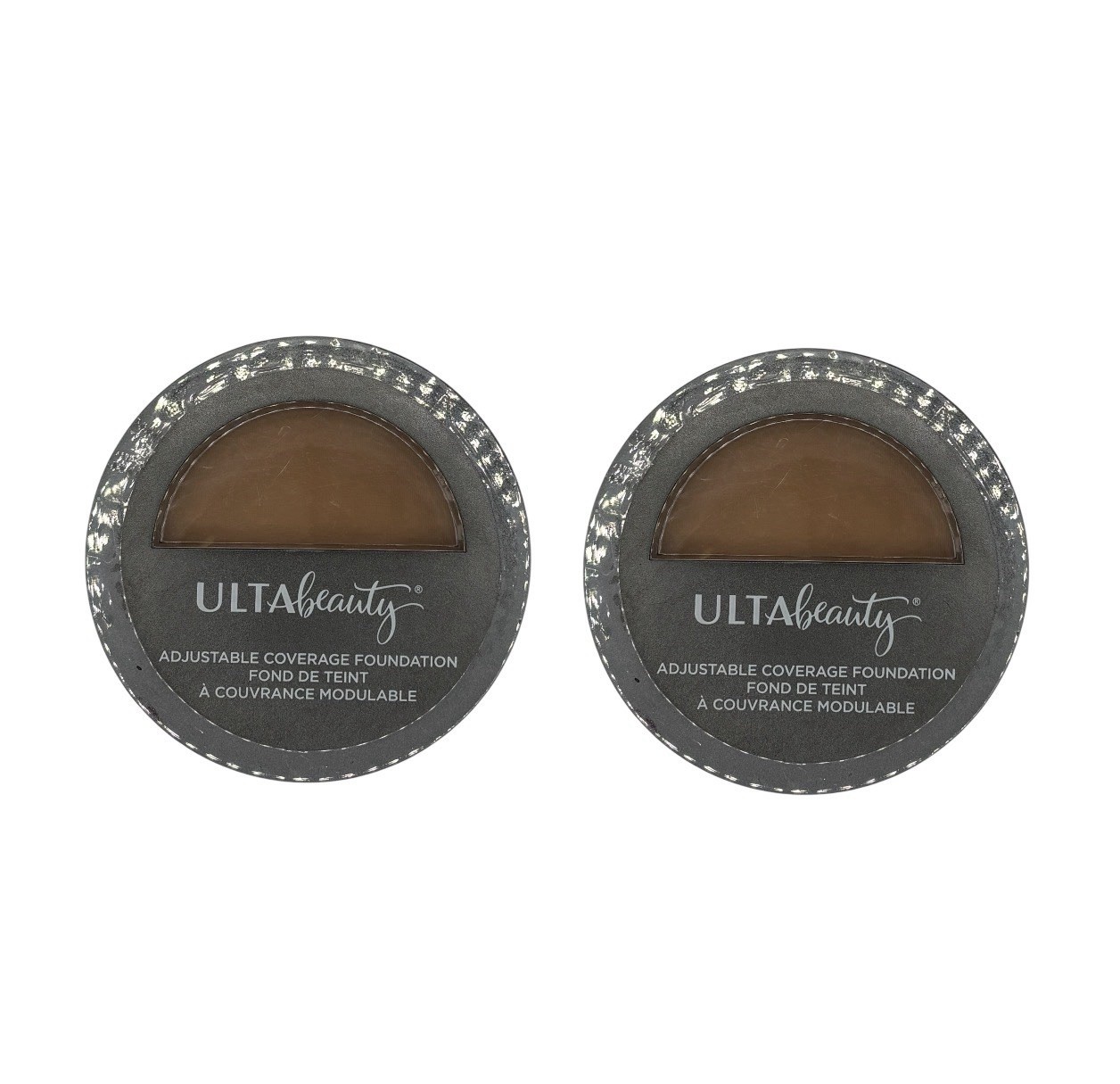 (2) Ulta Beauty Adjustable Coverage Foundation Compact MEDIUM WARM