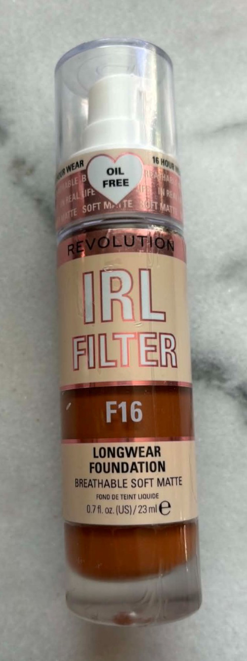 Revolution IRL Filter Longwear Foundation F16 Breathable Soft Matte Oil Free