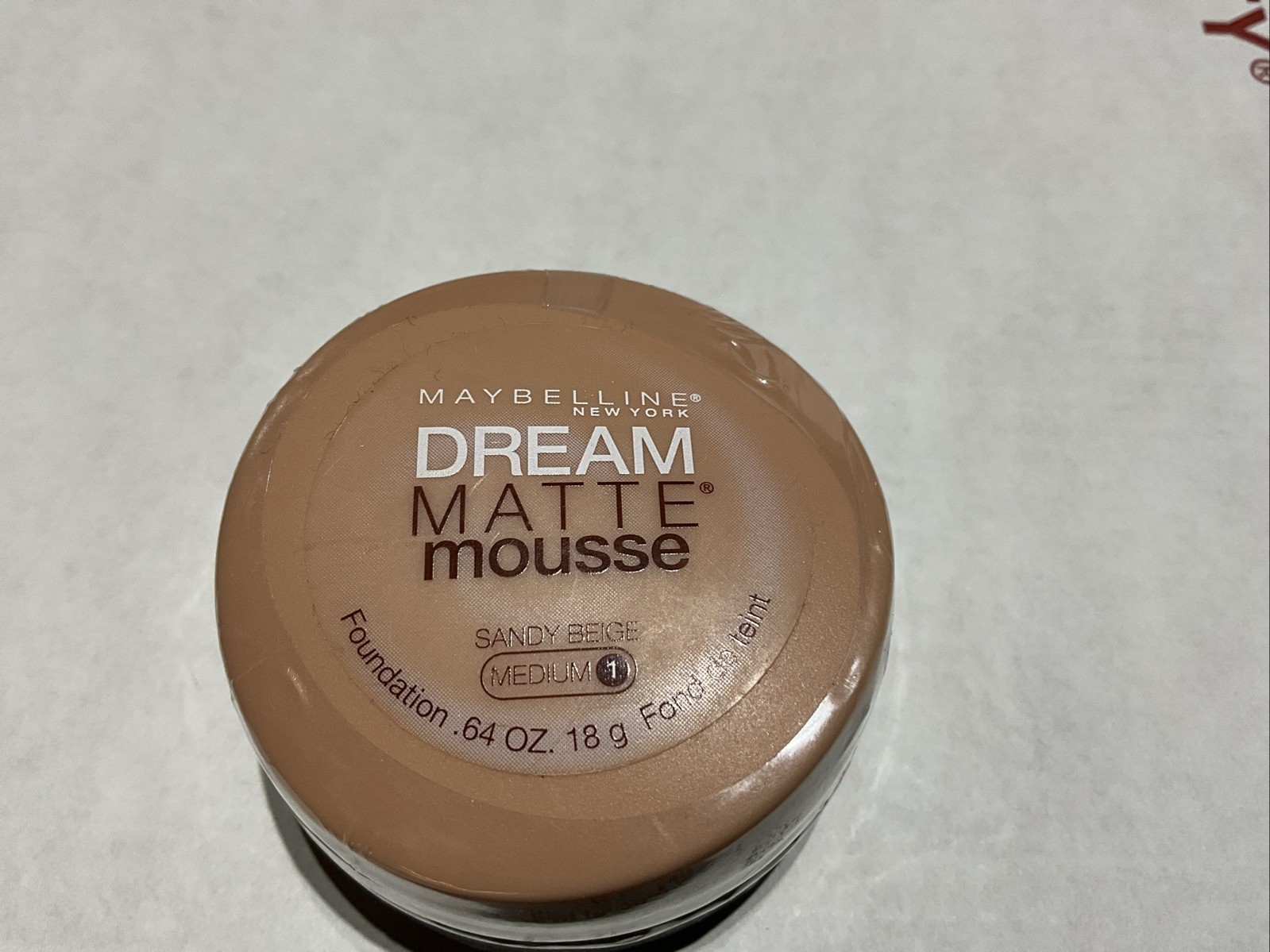 Maybelline Dream Matte Mousse Foundation Sandy Beige Medium 1 Sealed Last One !