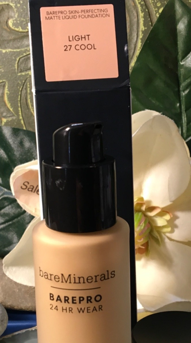 👍bareMinerals Barepro 24H Skin Perfecting Foundation SPF 20 LIGHT 27 COOL