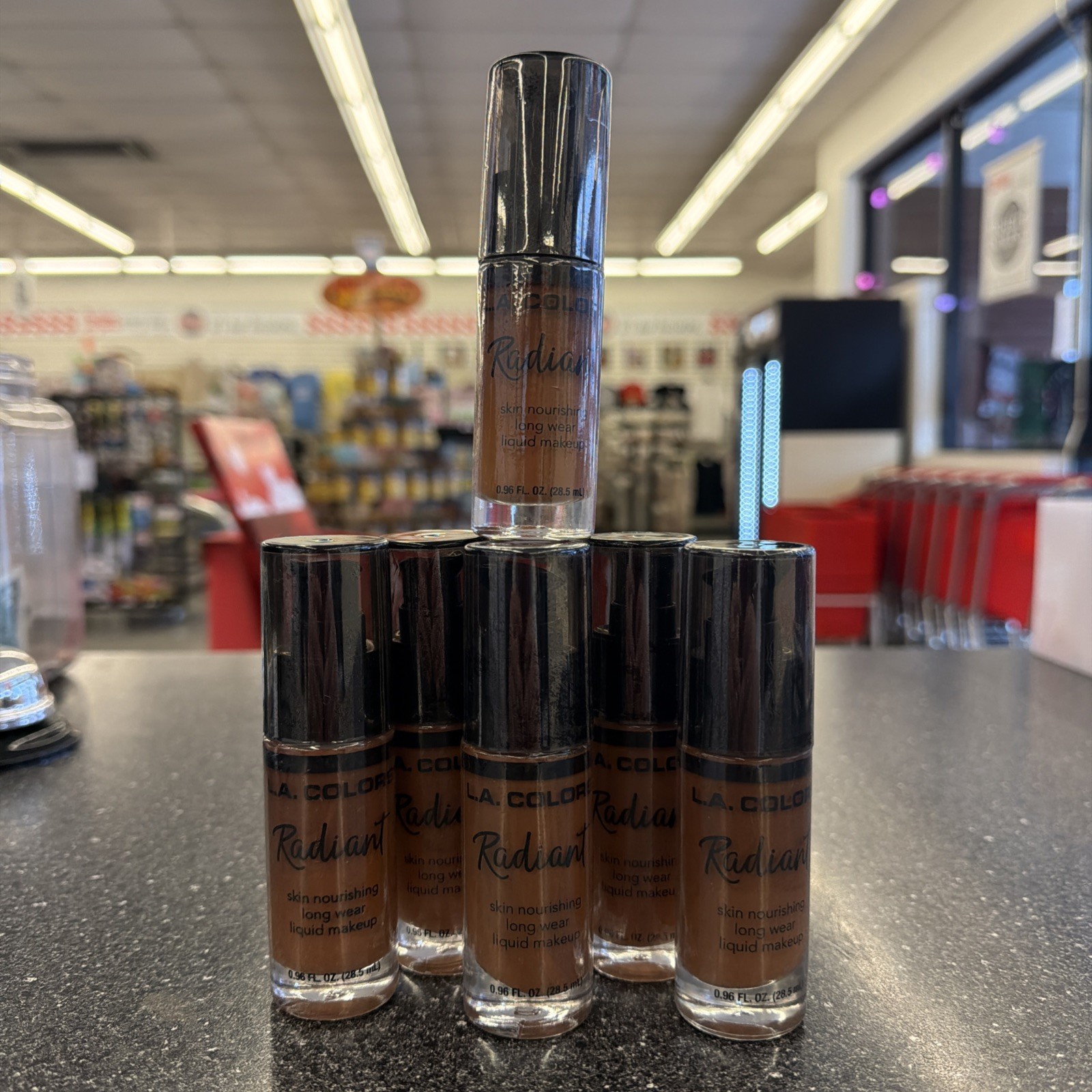 New Sealed 6 Pc Lot LA COLORS Radiant Liquid Makeup Ginger CLM397 Long Wear