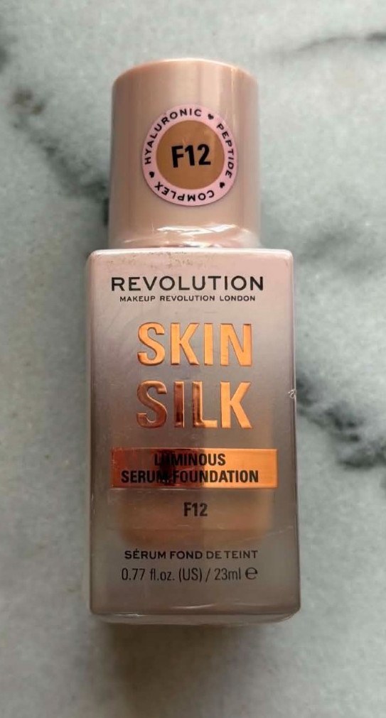 Revolution Skin Silk Luminous Serum Foundation F12 Hyaluronic Acid