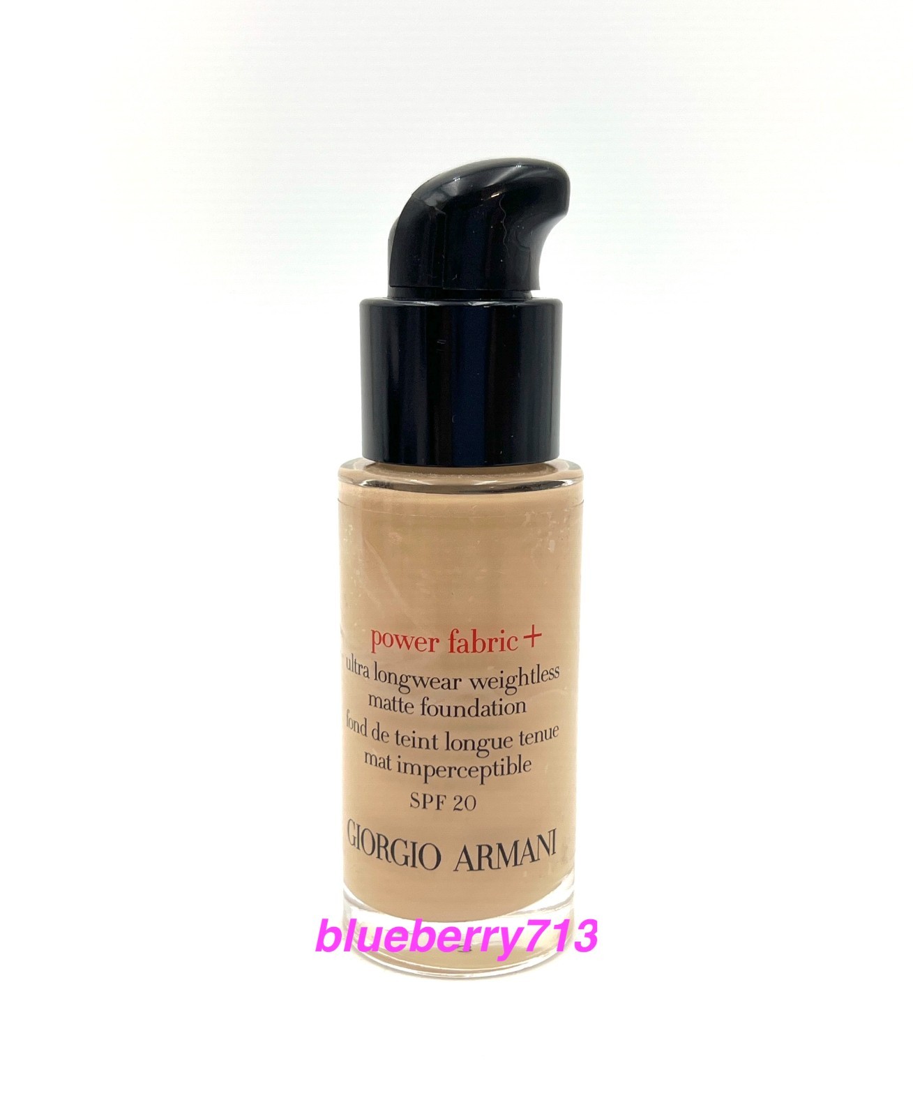 Giorgio Armani POWER FABRIC+ Weightless Matte Foundation SPF20 18ml ~# 3