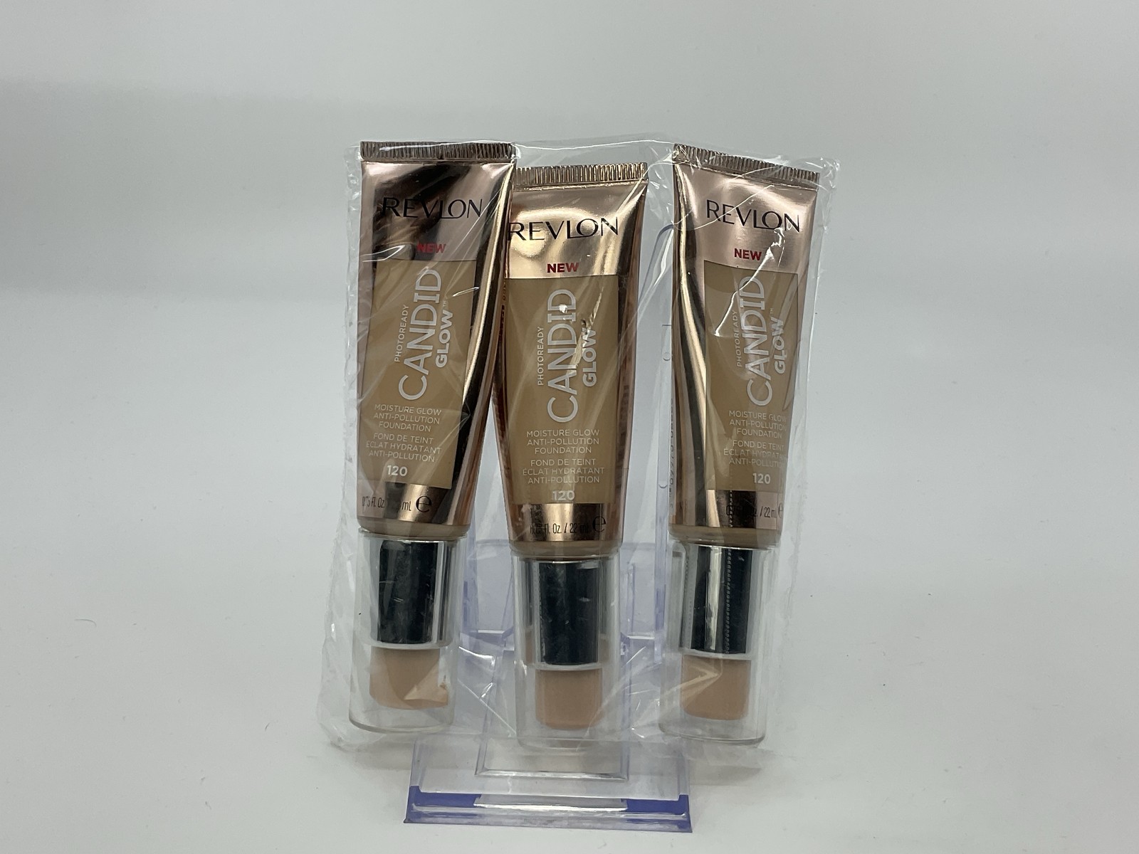 Revlon PhotoReady Candid Glow Moisture Glow Anti-Pollution Foundation, 3 Pack
