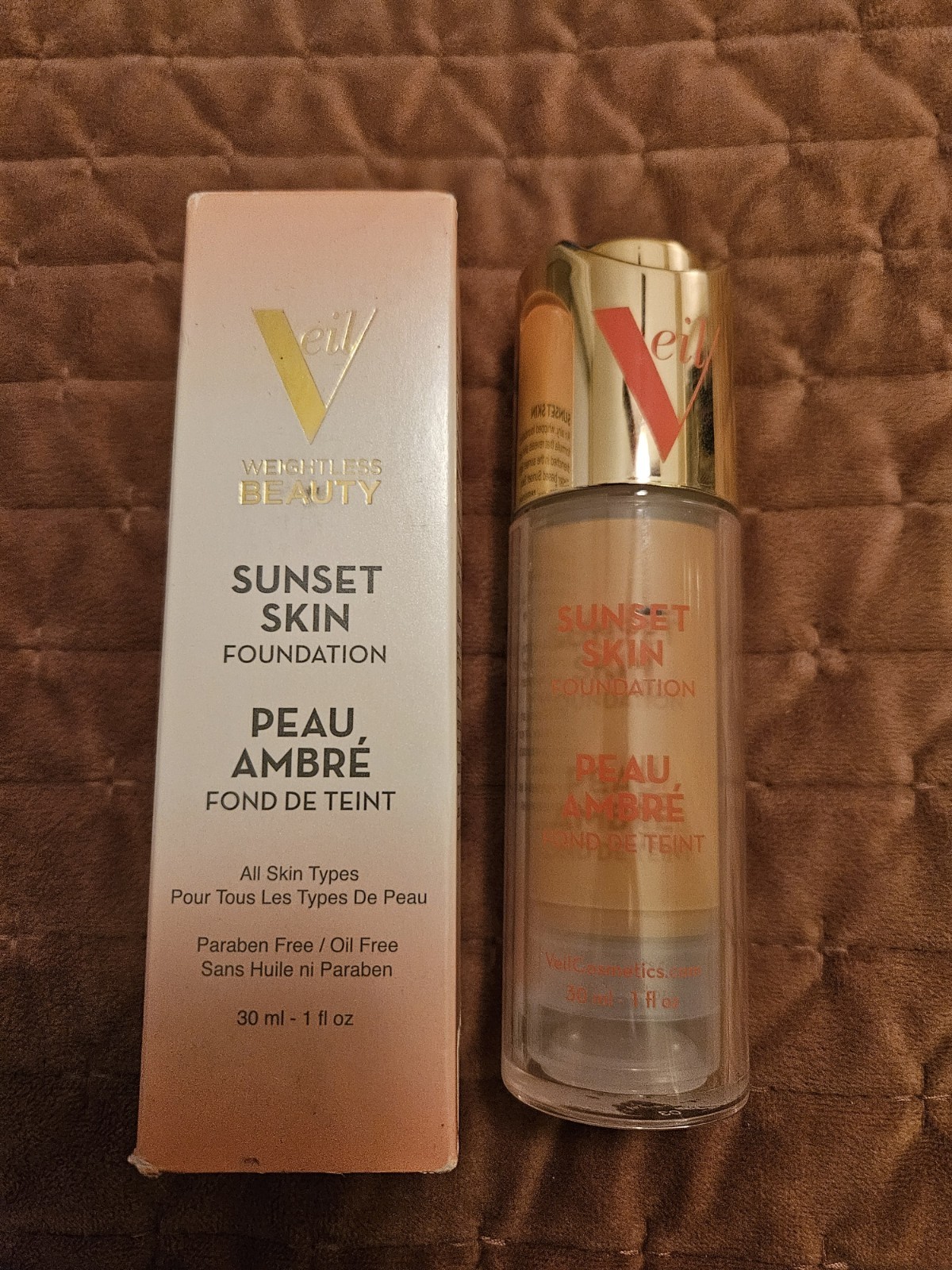 Veil Weightless Beauty Sunset Skin Foundation Light 2G, 1 fl. oz.