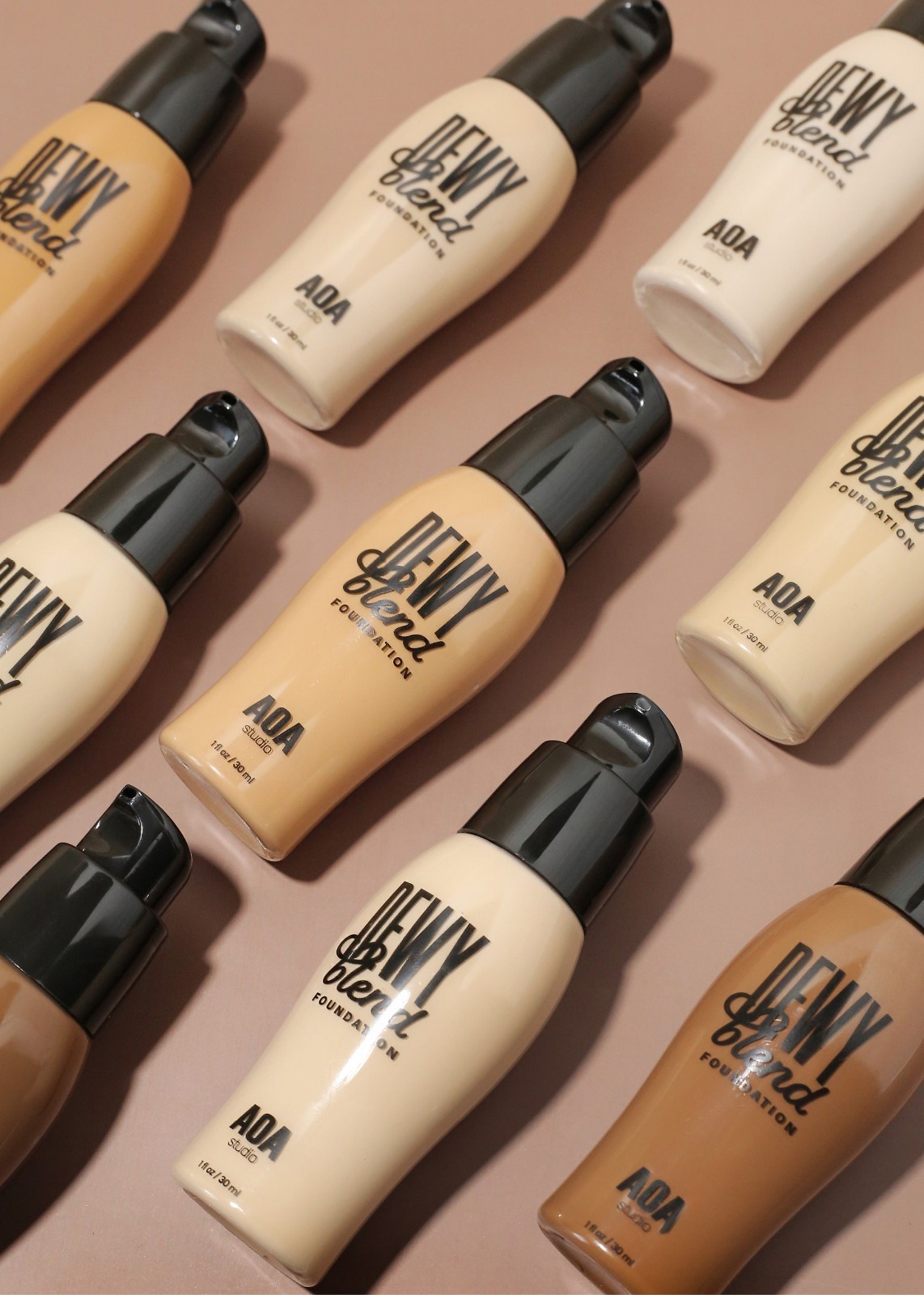 AOA Dewy Blend Foundation Hydrating Lightweight Full Coverage Natural Glow Makeu